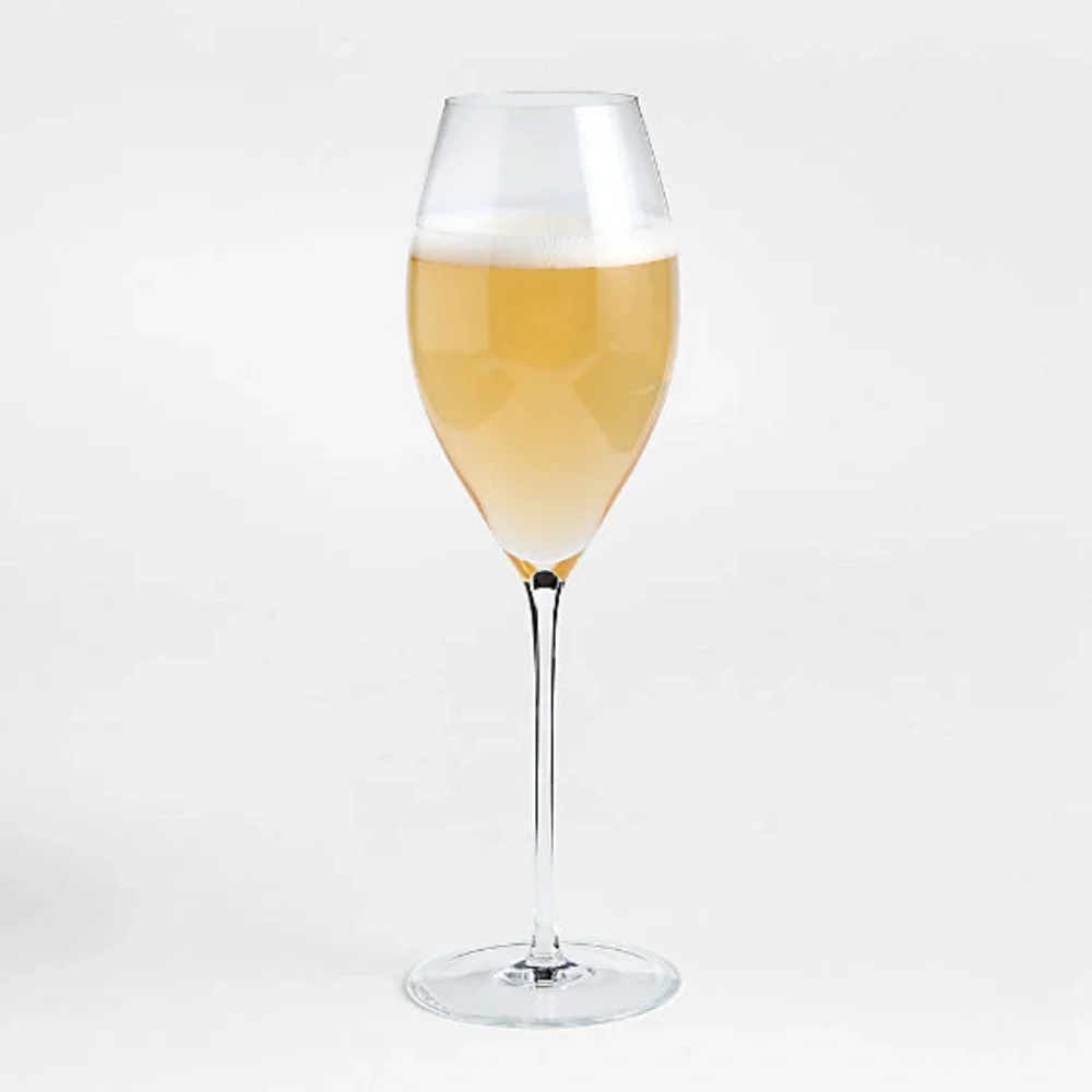 New! Crate&Barrel x Montreux Hand-Blown 11.5-oz. Champagne Glass by Daniel Humm